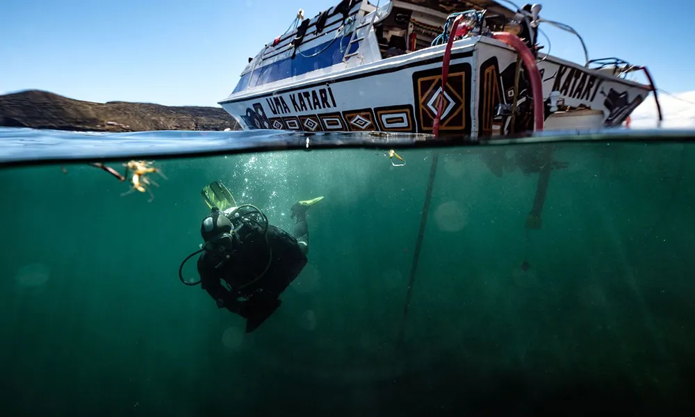 Arqueología sumergida en el Titicaca